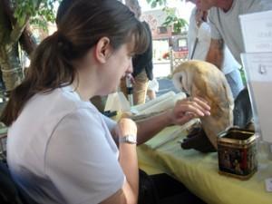 Furby the Barn Owl Emily and Furby make friends