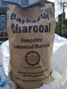 hampshire coppice craftsmens group branded charcoal bag