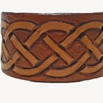 hand carved Celtic knot cuff