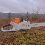 A view from the sharpend a Stihl msa220C battery saw