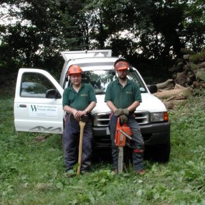 about us - John and kester with their tools