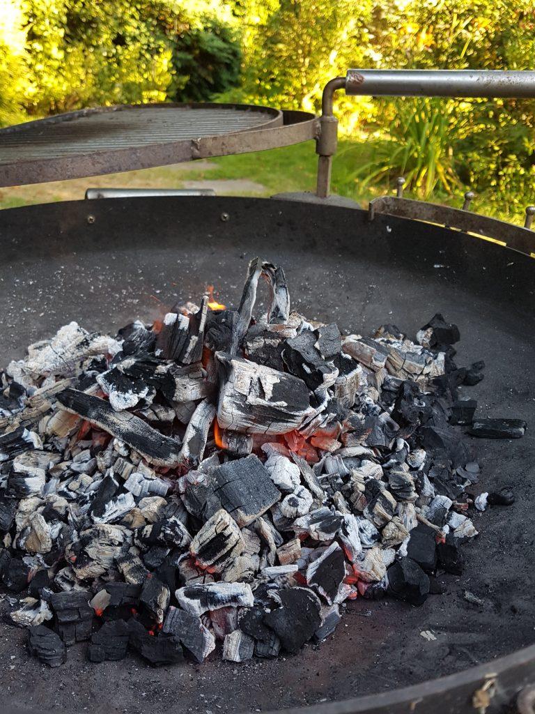 Why buy British charcoal - charcoal burning in a bbq