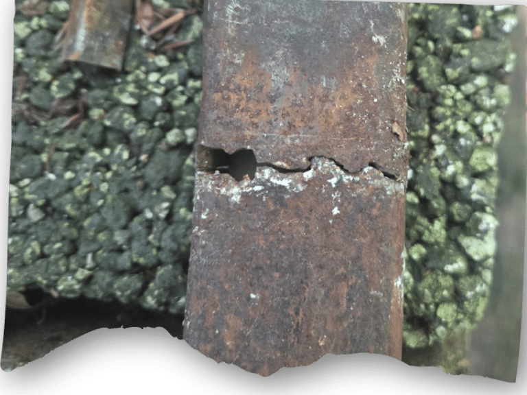 Brocken forwarder leg